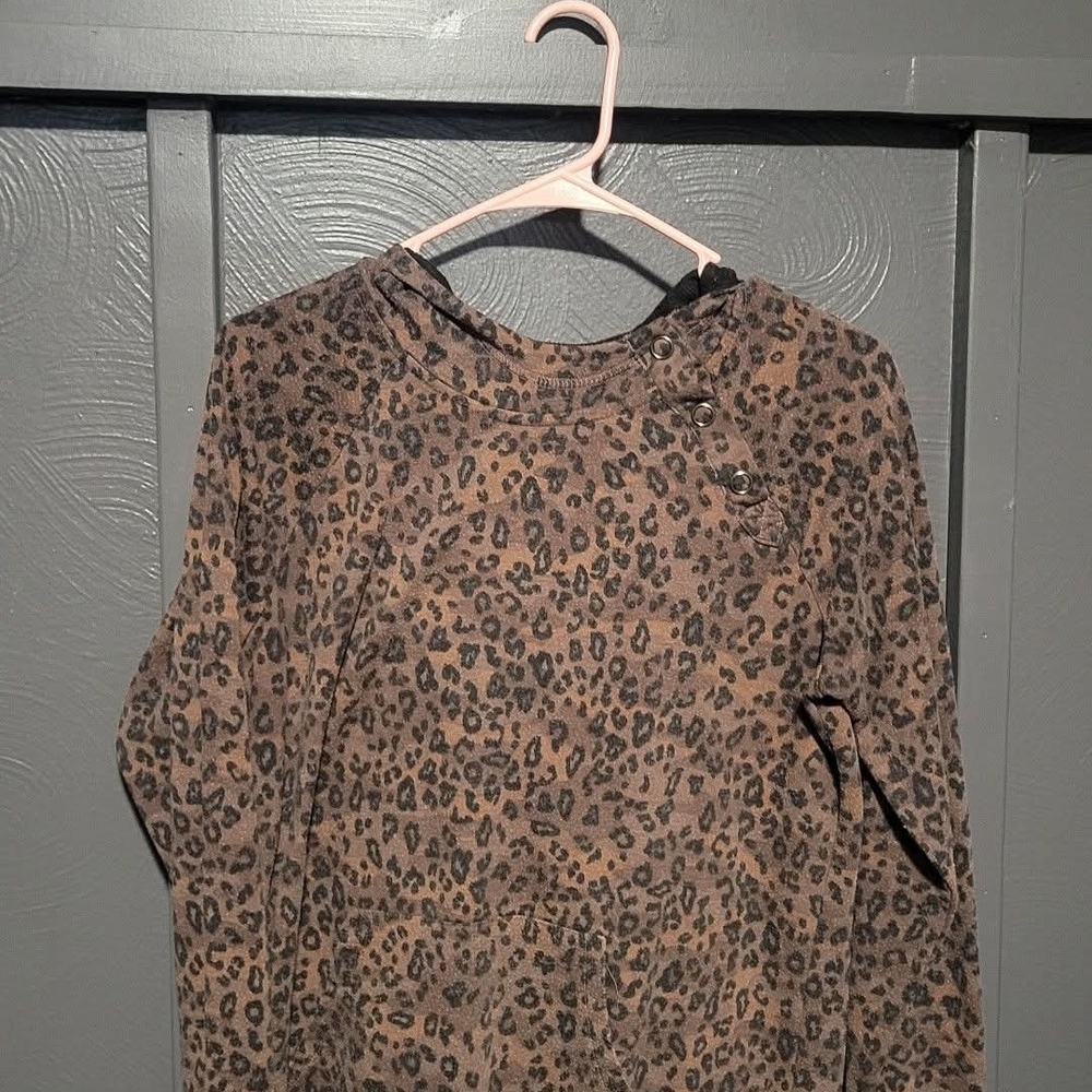 Maurices Brown Leopard Print Sweatshirt